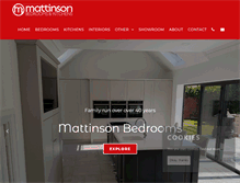 Tablet Screenshot of mattinsonbedrooms.com